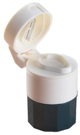Broyeur Et Coupe-Pilule 4 En 1 Multifonctionnel Séparateur De Comprimés, Comprimés Pilulier Avec Broyeur Coupe-Pilule Pour Fendre Pilules Et Transporter Médicaments (Vert)
