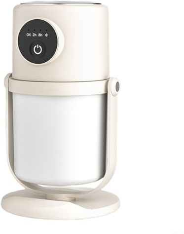 HEIBTENY 280ml Dual Mist Luftbefeuchter und Auto Lufterfrischer Ätherisches Öl Diffusor mit leisem Betrieb, langlebiger 1800mAh Akku, kompaktes Design für Schlafzimmer, Büro (Apricot)