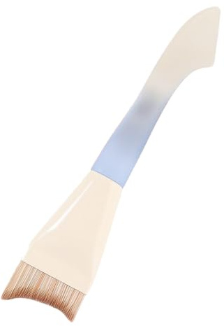 Pinceau de maquillage, outil de maquillage non irritant, 14,5 x 3 cm, tête plate inclinée, poils doux, pinceau estompeur, ergonomique et facile à utiliser, pour obtenir une finition naturelle et sans