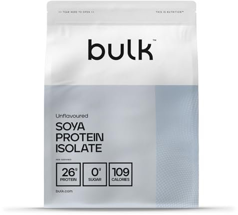 Bulk Soja-Protein Isolat 90, Veganer Proteinshake, Veganes Eiweißpulver, 2,5 kg