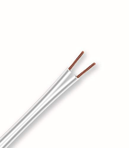 Electraline 10674 Cavo 03VH-H, Sezione 2x0,75 mm, 12/24V, 20 m, Bianco