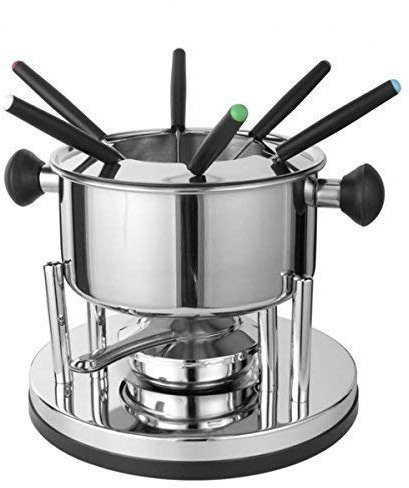 Gravidus 9tlg. Edelstahl Fondue-Set Käsefondue Schokoladenfondue