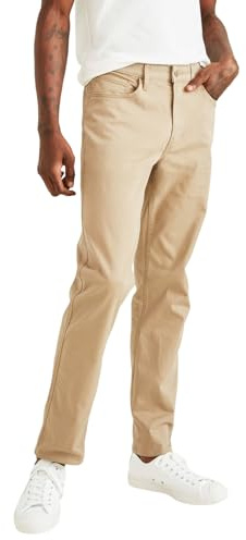 Dockers® Men's Jean Cut Straight Fit with All Seasons Tech™, New British Khaki, 34W x 32L