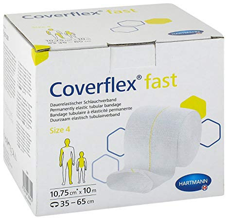 Hartmann Coverflex fast dauerelastischer Schlauchverband - Gr. 4 10,7x10m - B07FD5GM1G | Packung (10 m)