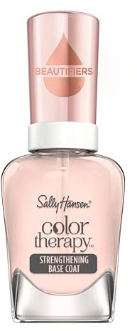 Sally Hansen, Smalto Unghie Color Therapy Nail Beautifiers, Strength & Grow Primer, Base Smalto Rinforzante