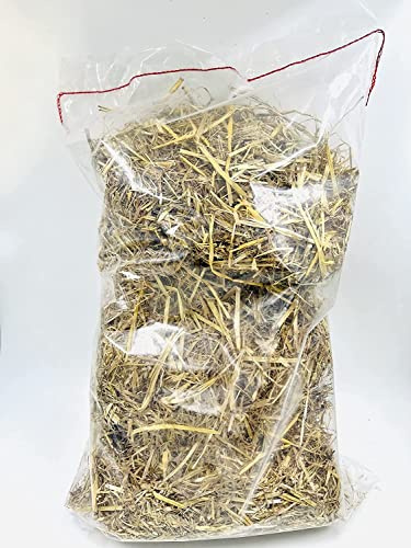 Paille de blé 100% Naturelle – Litière Animale – pour Lapins, volailles, Chevaux, chèvres – Sac 2,5 kg