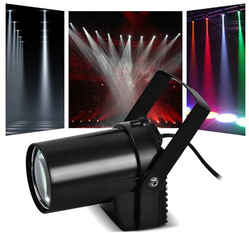 Jinlaili Punktstrahler für 5w Led-Pin Spots,Led Pin Spots Spiegelkugel Scheinwerfer,LED DJ Effekt Licht,LED Pin Spot Lichter,LED Bühnenlicht Punktstrahler,für Disco KTV Bar Club Party Entertainment