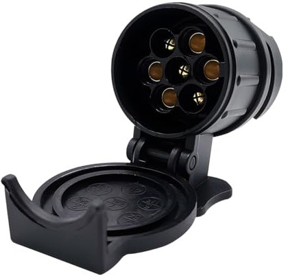 CGEAMDY Adaptateur De Remorque, Adaptateurs 13 À 7, Adapter Remorque 13 Broches vers 7 Broches, Adaptateur Prise De Courant pour Remorques, Fiches Et Prises pour Remorquage Caravane