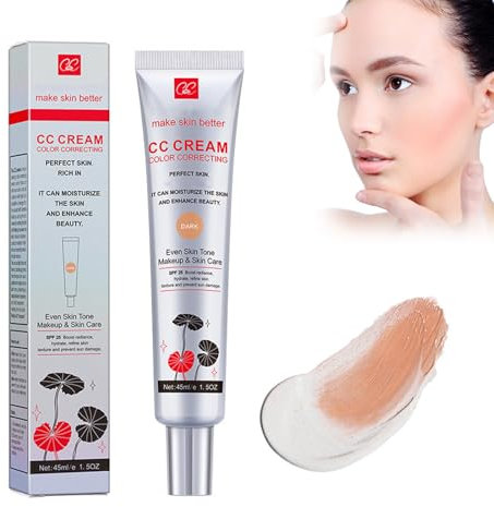 Eazerom 05 CC Crème 45ml,Maquillage et Soin Illuminateur de Teint Haute Définition pour Visage,Color Correcting CC Cream,CC Liquid Foundation,SPF25,Base de Maquillage BB Cream (natural)