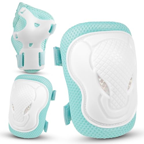 Knee Pad Elbow Pads for Kids: Guards Protective Gear Set for Roller Skates Cycling BMX Bike Skateboard Inline Skatings Scooter Riding Sports
