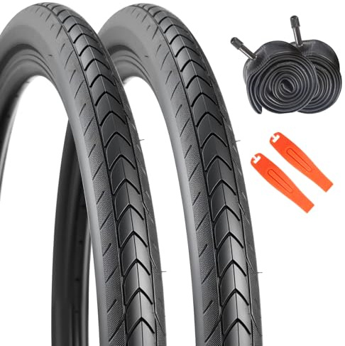 Set da 27,5 x 1,75 cm, 2 pneumatici + 2 tubi + 2 sollevatori di montaggio – Set completo per mountain bike – adatto per MTB, e-bike, bici da trekking, City Bike (27,5 x 1,75)