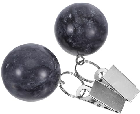 DOITOOL Pinzas para Mantel de Picnic de Mármol Negro 2piezas con Clip para Mesa Resistente y Diseño Creativo Adecuado para Cenas en Jardín y Uso Exterior