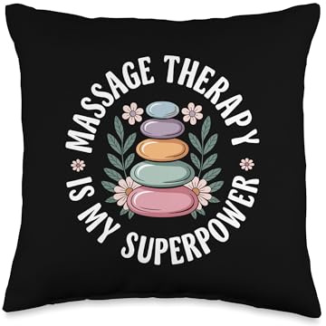 Massage Therapist Massage Therapy is My Superpower Throw Pillow