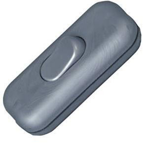 Kopp 191320086 Interrupteur de câble 1 pôle 250 V 2 A Argent