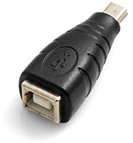 System-S Mini USB Macho a USB Tipo B Hembra Adaptador Adaptador Adaptador convertidor