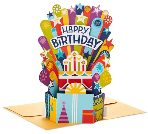 Hallmark Paper Wonder Pop Up Birthday Card with Music (Birthday Cake, Happy by Pharell Williams)
