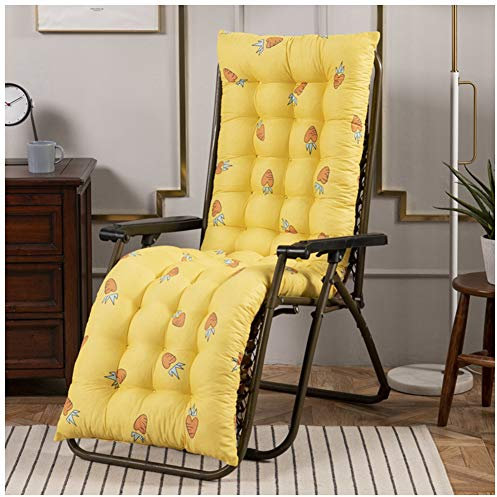 YOUCAI Auflage Polster Gartenliege Polster-Auflage Liege-Stuhl Gartenliege Polster Kissen Dick Liegenauflagen,53x155cm,Gelb