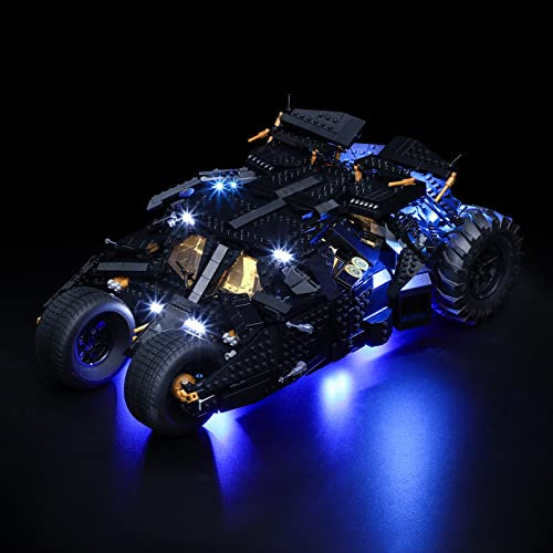 BRIKSMAX Led Lighting Kit for DC Batmobile Tumbler - Compatible with Lego 76240 Building Blocks - No Lego Set Included