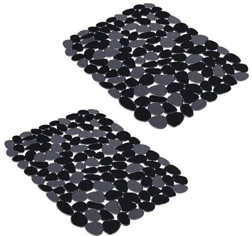 Tapis d'évier de cuisine | Protecteur d'évier de cuisine - Tapis d'évier en galets pour éviers en acier inoxydable, 2 tapis de protection d'évier en PVC pour fond d'évier de cuisine, tapis de Rrlihjgu