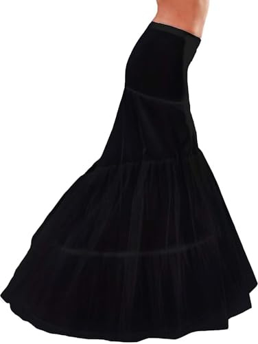 Abiti da Sposa Coda Sottogonna Sirena 2 Cerchi Sottoveste per Abito da Sposa Sottogonna Crinolina Cerchio Mezza Slip per Abito da Sposa Fishtail Wedding Petticoat Mermaid Tail Underskirt