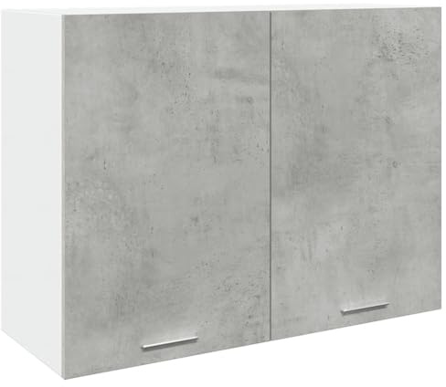 vidaXL Mobile Pensile “Lyon” Grigio Cemento 80x31x60 cm
