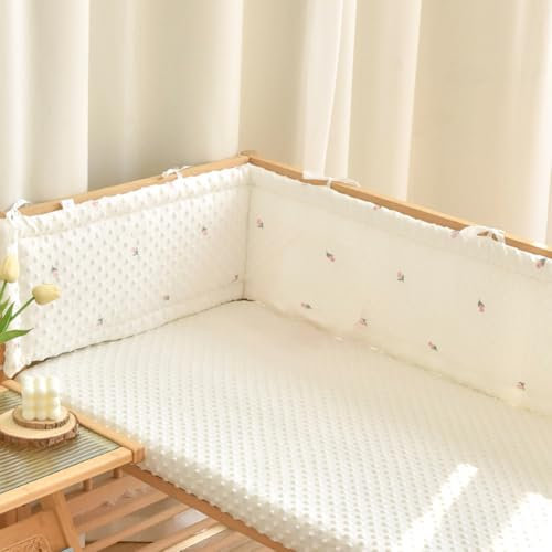 Aocase Babybett Umrandungen Bettumrandung Weich Atmungsaktiv Babybett Umrandung Waschbar Babybett Umrandungen Baby Bettumrandung Babybett Umrandung Polster Randschutz Babybett,No11,240cm