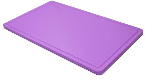 METRO Professional Tabla de cortar GN 1/1, polietileno de alta densidad (HDPE), lavable en lavavajillas, rectangular, violeta