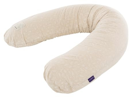 Träumeland Housse de Rechange pour Coussin d'allaitement élastique - Convient pour Coussin d'allaitement de 180 cm - 100% Jersey de Coton - Douce, Respirante et Lavable