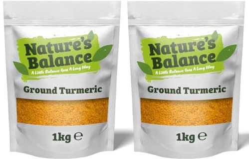Nature’s Balance Ground Turmeric Powder 2kg Curcuma Longa Rich in Curcumin