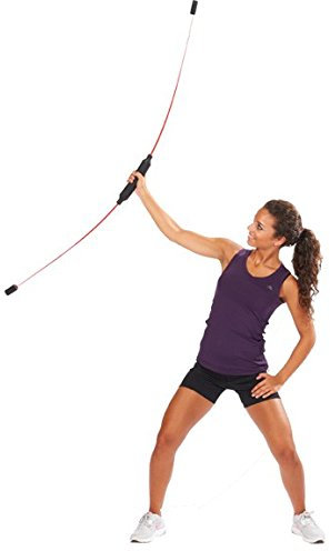 S.B.J - Sportland Body Stick Aerobic Bar Fitness Stick Schwungstab Swing Stab, Farbe rot