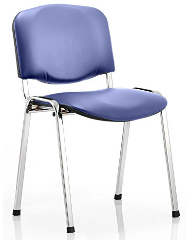 Dynamic ISO Stacking Vinyl Chair without Arms - Black