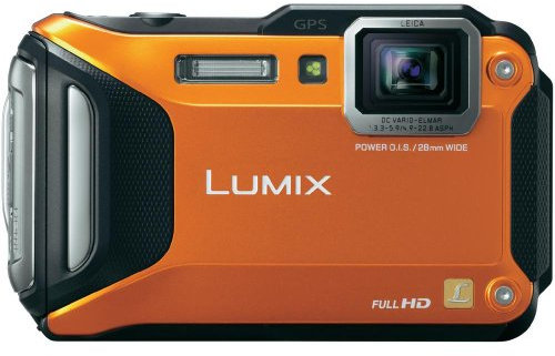 Panasonic LUMIX DMC-FT5EG9-D Outdoor Kamera (3 Zoll LCD-Display, LEICA Weitwinkel Objektiv mit 4,6x opt. Zoom, wasserdicht bis 13 m, GPS,WiFi) orange