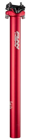 Funn Crossfire Reggisella per Bicicletta, Lunghezza 350mm, Diametro 27.2mm, Lega di Alluminio AL6061, Forgiato in 3D, Testa e Asta in un Unico Pezzo (Rosso Opaco)