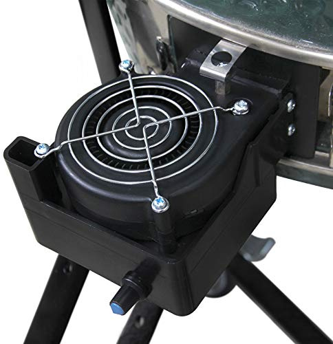 Mydracas DC12V BBQ Fire Starter Air Blower Cooking Blower Big Green Egg Grill Fan for Big Green Egg Kamado Joe Classic,Shorten The Time of Ignite The Charcoal (Upgrade Version)