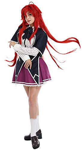 Coskidz Women's Rias Gremory Cosplay Costume Dress School Uniform (multicolored, Large)