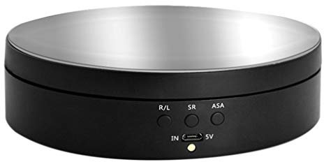 hfior Plateau tournant électrique de présentation pour photographie, bijoux, horloge de cuisine