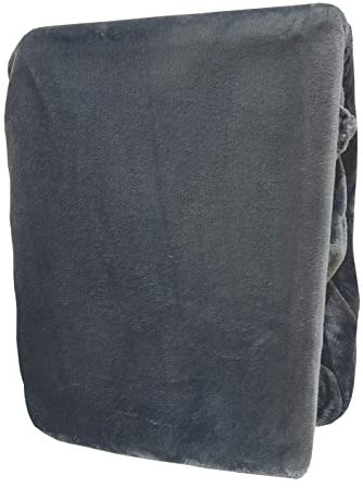 Leonado Vicenti Spannbettlaken Grau 120x200-130x200 warme kuschelige Premium Cashmere Touch Teddy Bettlaken Fleece Plüsch Betttuch