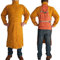 Leather Welding Apron with Sleeve, Heavy Duty Welding, Heat & Flame Resistant Coat for Men Women