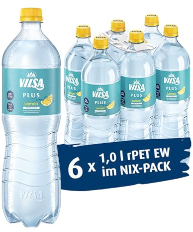 VILSA Plus Lemon, 6 x 1,00 l PET