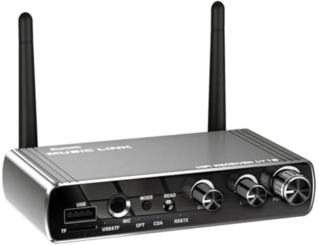 Lonrtesw Receptor Bluetooth LY18 HiFi Sin Pérdidas Adaptador Bluetooth de Larga Distancia Adaptador 5.4 Receptor Inalámbrico de Audio 6 en 1