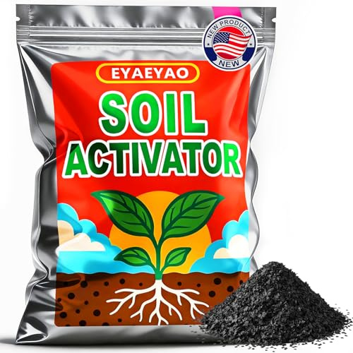 Eyaeyao Soil Conditioner & Plant Booster Powder - Water Soluble Soil Amendment for Garden Beds, Potted Plants, Lawns to Improve Aeration, Enhance Fertilizer Uptake & Support Root Growth - 7 oz