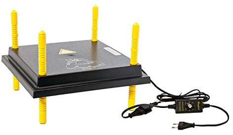 VOSS.farming Plaque chauffante pour poussins Comfort 30 x 30 cm AVEC REGULATEUR DE TEMPÉRATUR - 20 Watt, plaque chauffante, chauffe-poussins, couveuse chauffante, couveuse stable, couveuse artificielle