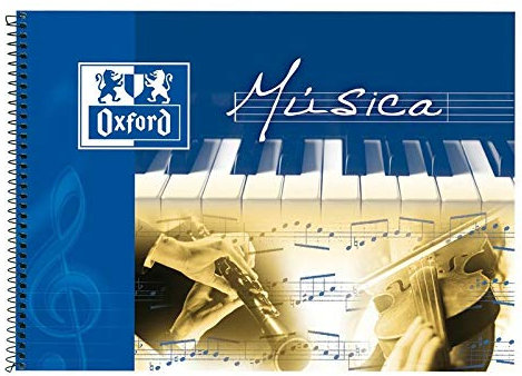 Oxford libreta de musica con espiral 215x310 mm 20 hojas. 90 gramos