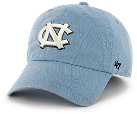 47 NCAA North Carolina Tar Heels Brand Clean Up Adjustable Hat, Columbia 1, One Size