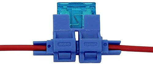 Lumonic 10x KFZ Sicherungshalter 0,5-0,8mm² Kabel-Querschnitt I 15A KFZ SIcherungshalter Flachsicherung I Auto Sicherungshalter, Flachsicherungshalter