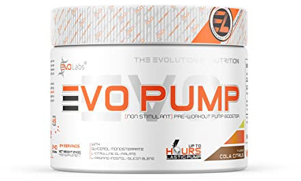 EVOLabs® EVO-Pump Pre Workout Booster für ultimativen Pump – Pump Booster mit Wirkungseintritt in 15 Minuten - Hochpotenter Trainingsbooster 240g Pulver