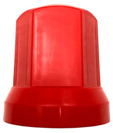 MelTruck® 60 tapas de tuercas de rueda roja de 32 mm de diámetro para tornillos altos para camiones