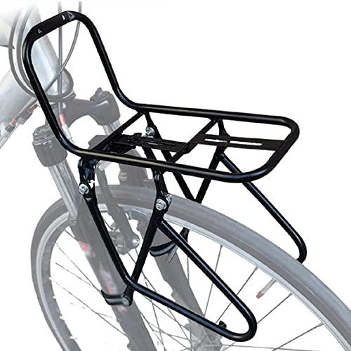 Nvanvmm Bicycle Front Rack, Steel Luggage Touring Carrier Racks 15KG Capacity Mountain Road Bike Pannier Rack