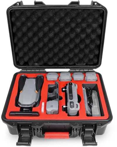 FPVtosky Valise Rigide pour DJI Air 3 Drone/Fly More Combo Accessories, étui de Transport Rigide étanche pour DJI Air 3, Compatible avec DJI RC 2/RC-N2/RC Pro, jusqu'à 8 Batteries