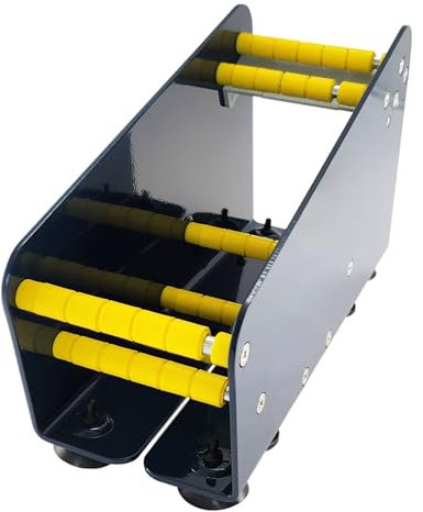 Etikettenspender für Rollenetiketten | Manuell | Tischgerät | Spender für Klebepunkte/bis 75 mm Nutzbreite, ohne Rollentrenner